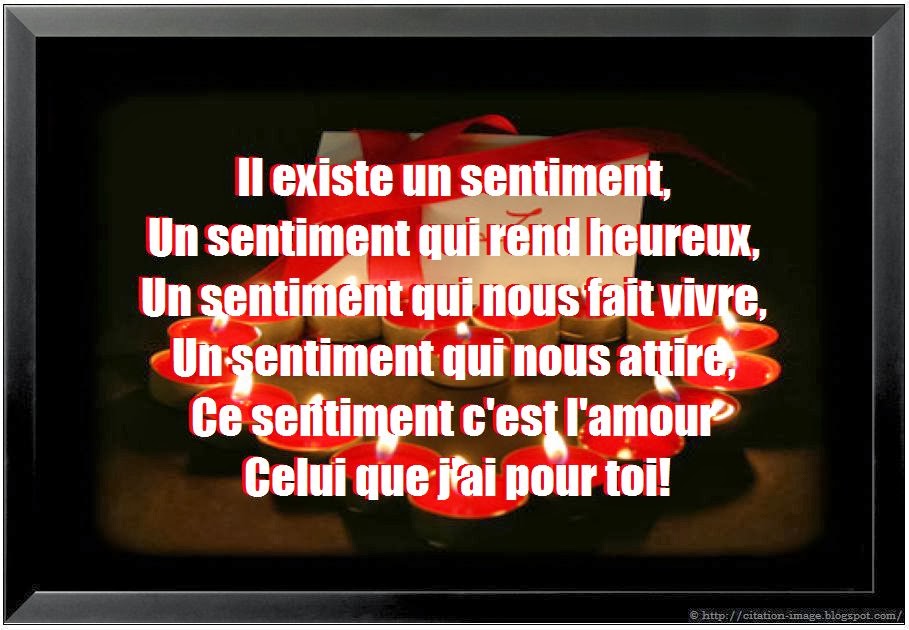 Citation d'amour fort en image