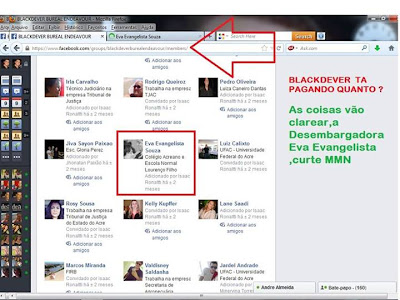 Desembargadora Eva Evangelista Souza que votou contra a Telexfree faz parte do grupo da  BLACKDEVER