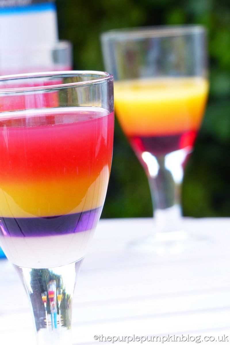 Easy To Make Layered Cocktails with Rainbow Cocktail™