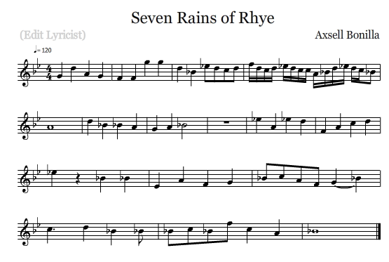 How to think of a melody picture