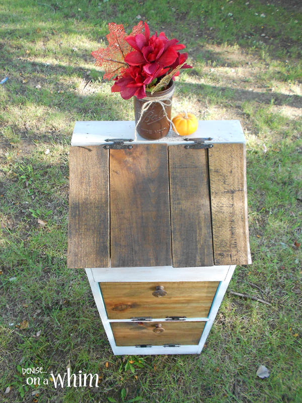 Contemporary Rustic Vegetable Bin Makeover from Denise on a Whim
