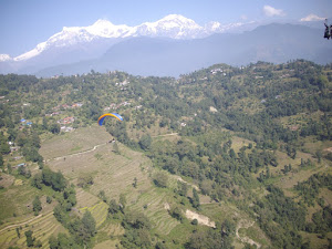 Candid photo while "TANDEM PARAGLIDING".