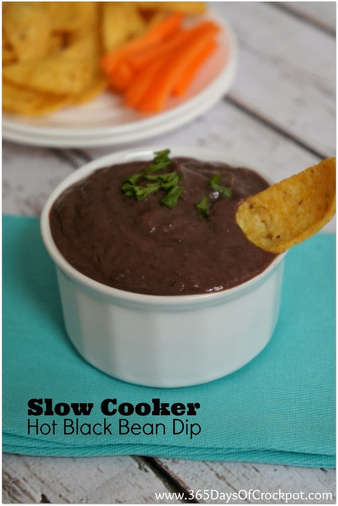 Recipe for Slow Cooker Warm Black Bean Dip 365 Days of Slow Cooking