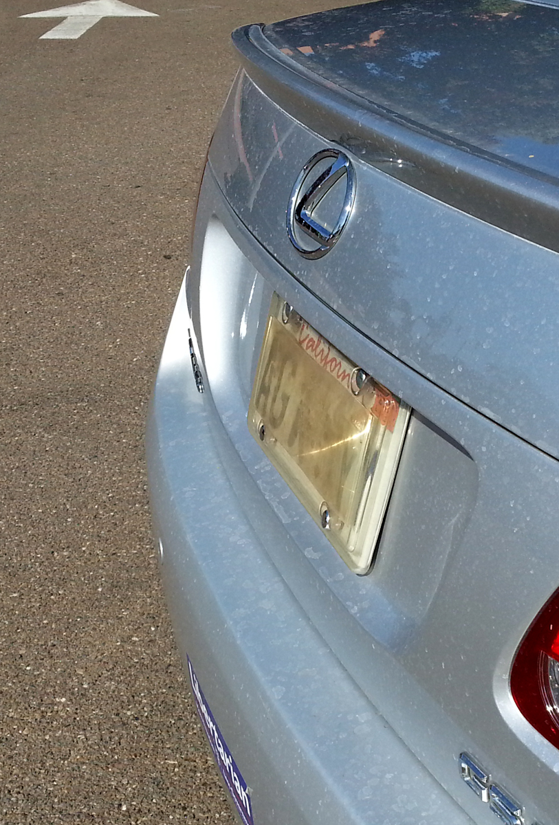 Just A Car Guy First illegal license plate cover I've found, these