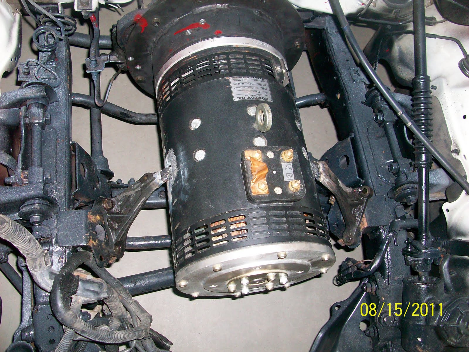 Johns EnergySaving Blog EV Conversion Part 3 Installing the