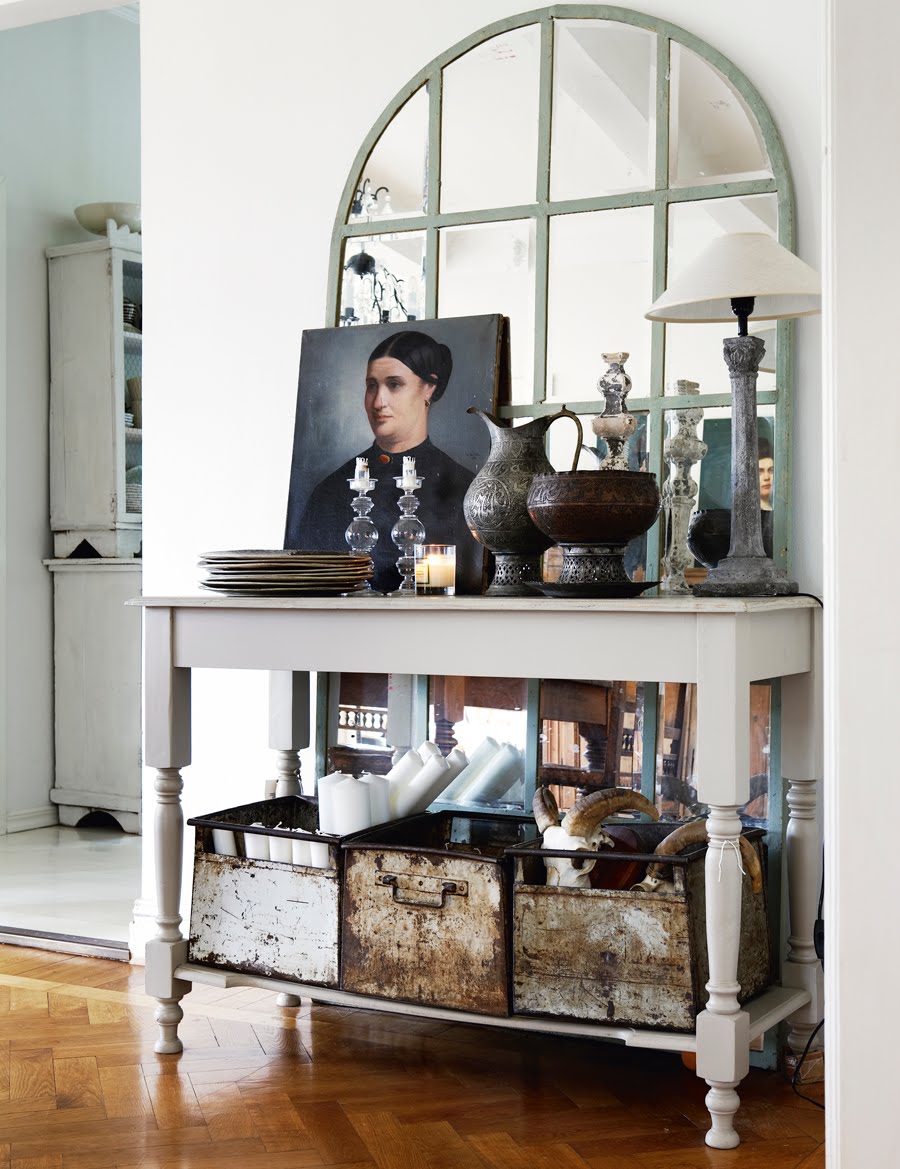 Tolis inredning: brocantestilen, en variant på shabby chic