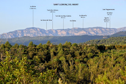 Fotografia de la Serralada de Sant Llorenç del Munt Fotografia de la Serralada de Sant Llorenç del Munt