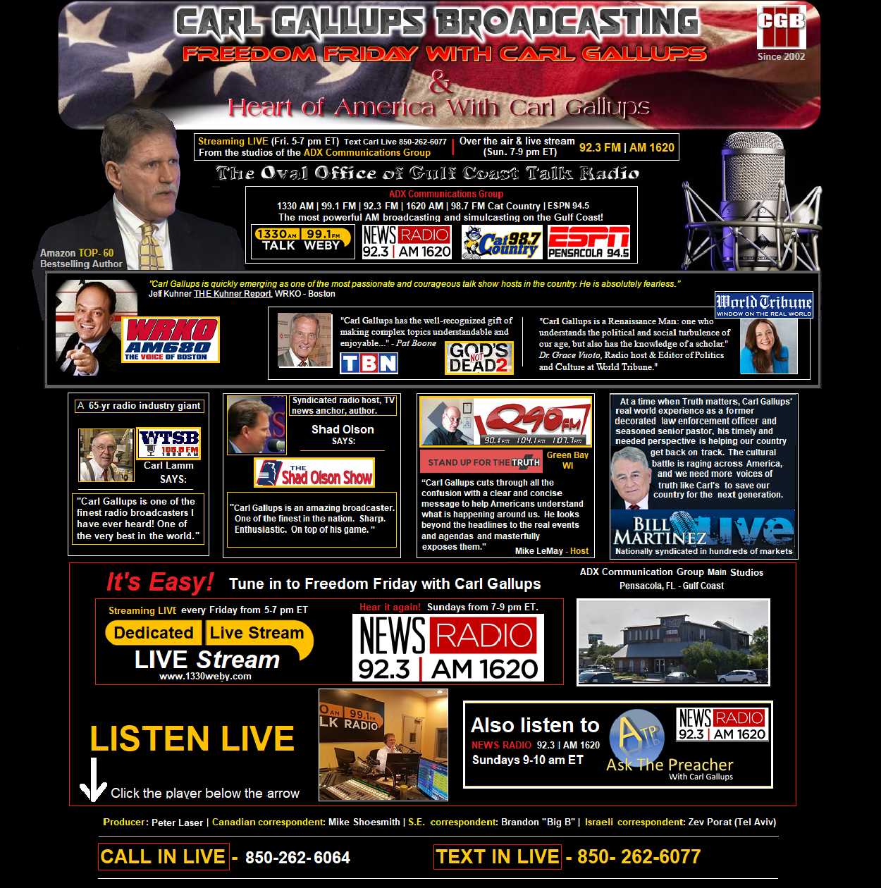 Freedom Friday With Carl Gallups | Carl Gallups Broadcasting