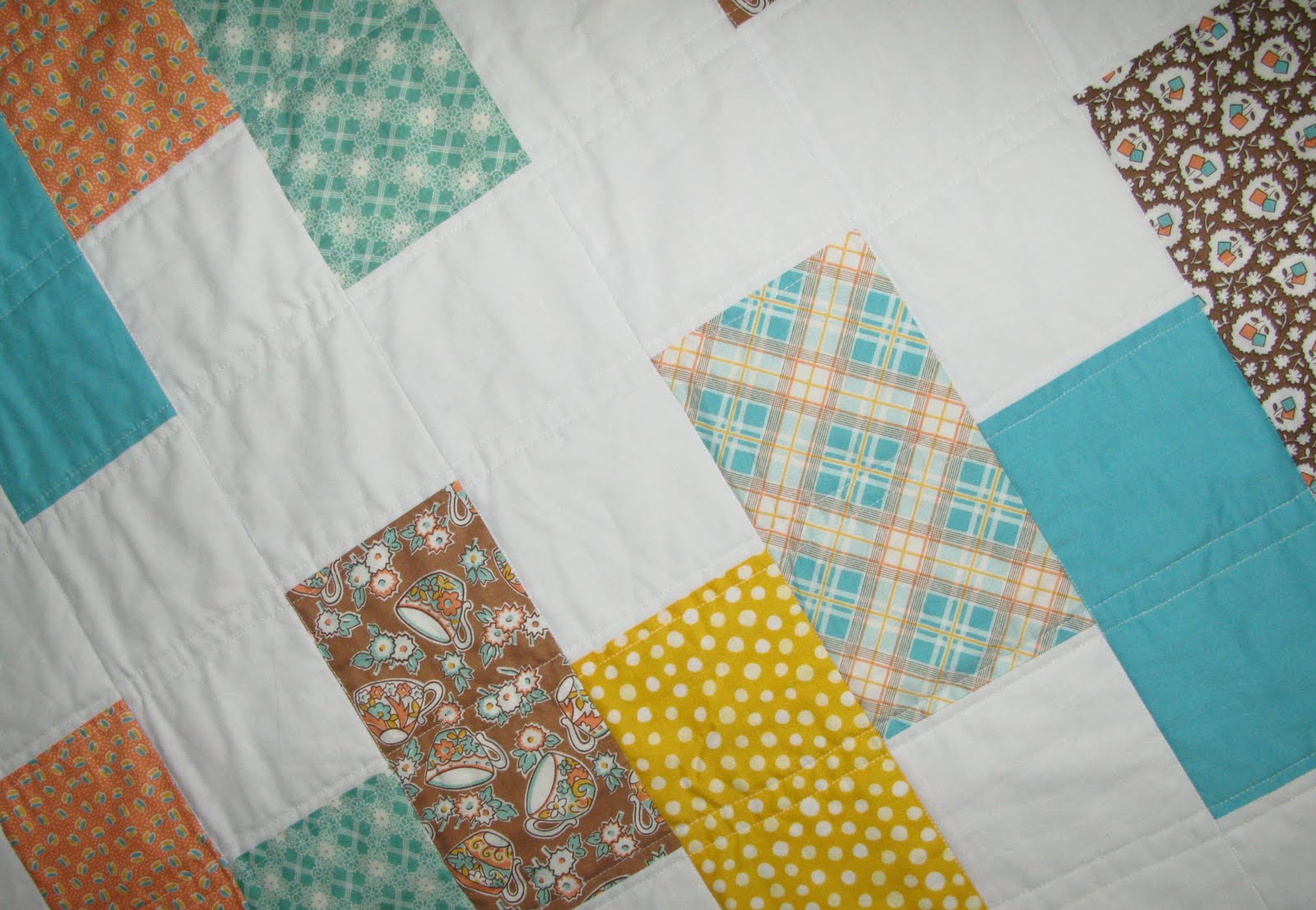 Modern Amish Summer Cottage Quilt Finished