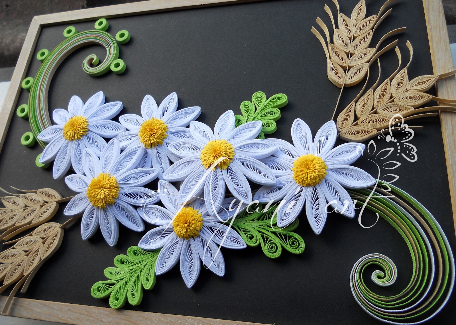 Ayani art Quilled daisies