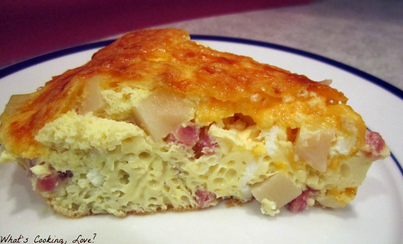 Weight Watchers Ham and Cheese Frittata Whats Cooking Love?
