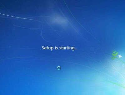 cara instal windows 7 start