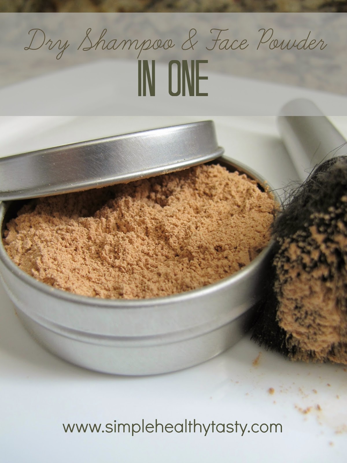 Simple. Healthy. Tasty Dry Shampoo and Face Powder in One