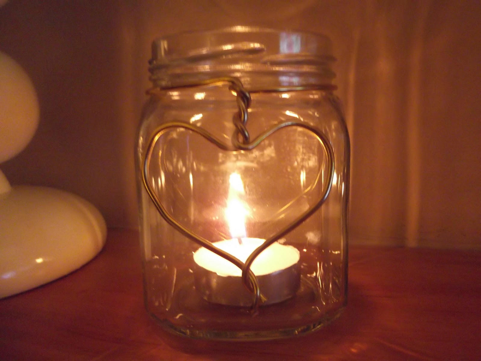 Made by (A)me 10 minute make jam jar tea light holders