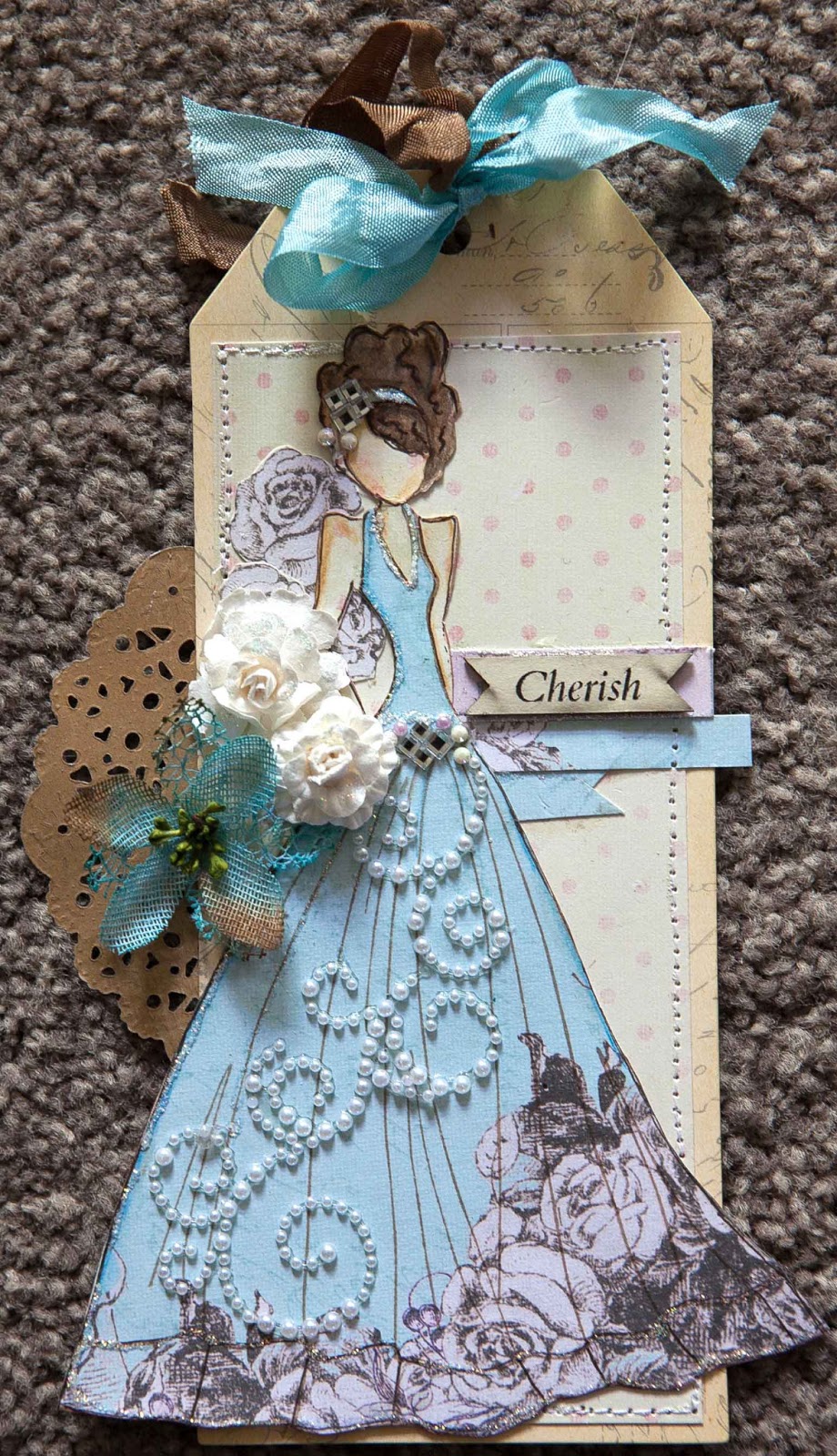 Creative Mayhem Prima Mixed Media Doll Stamps Lorrena and Swing Dress