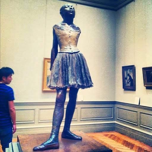 Ballerina sculpture by Edgar Degas, Metropolitan Museum of Art, NYC