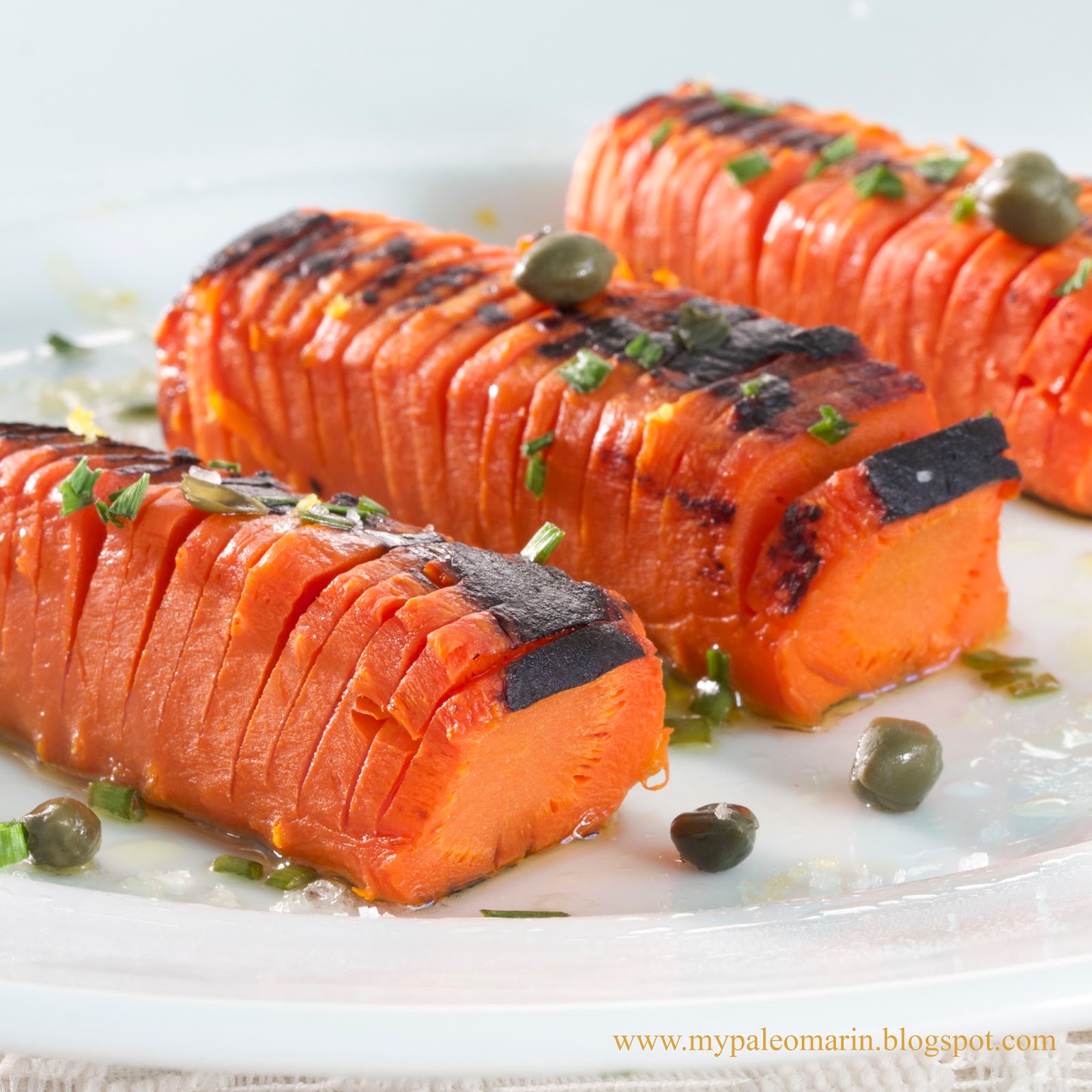 My Paleo Marin Hasselback Carrots