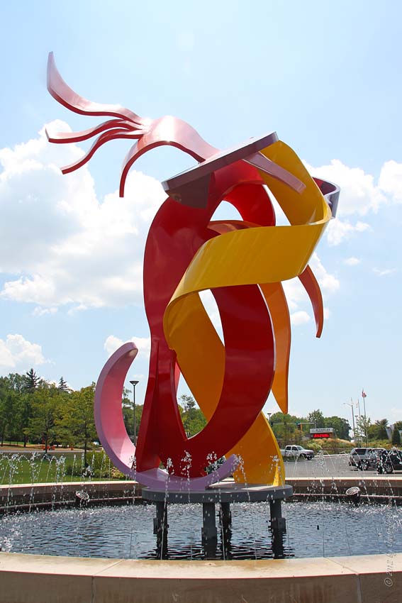 Public Art in Chicago Rockford [Wild Flower by Jerry Peart]