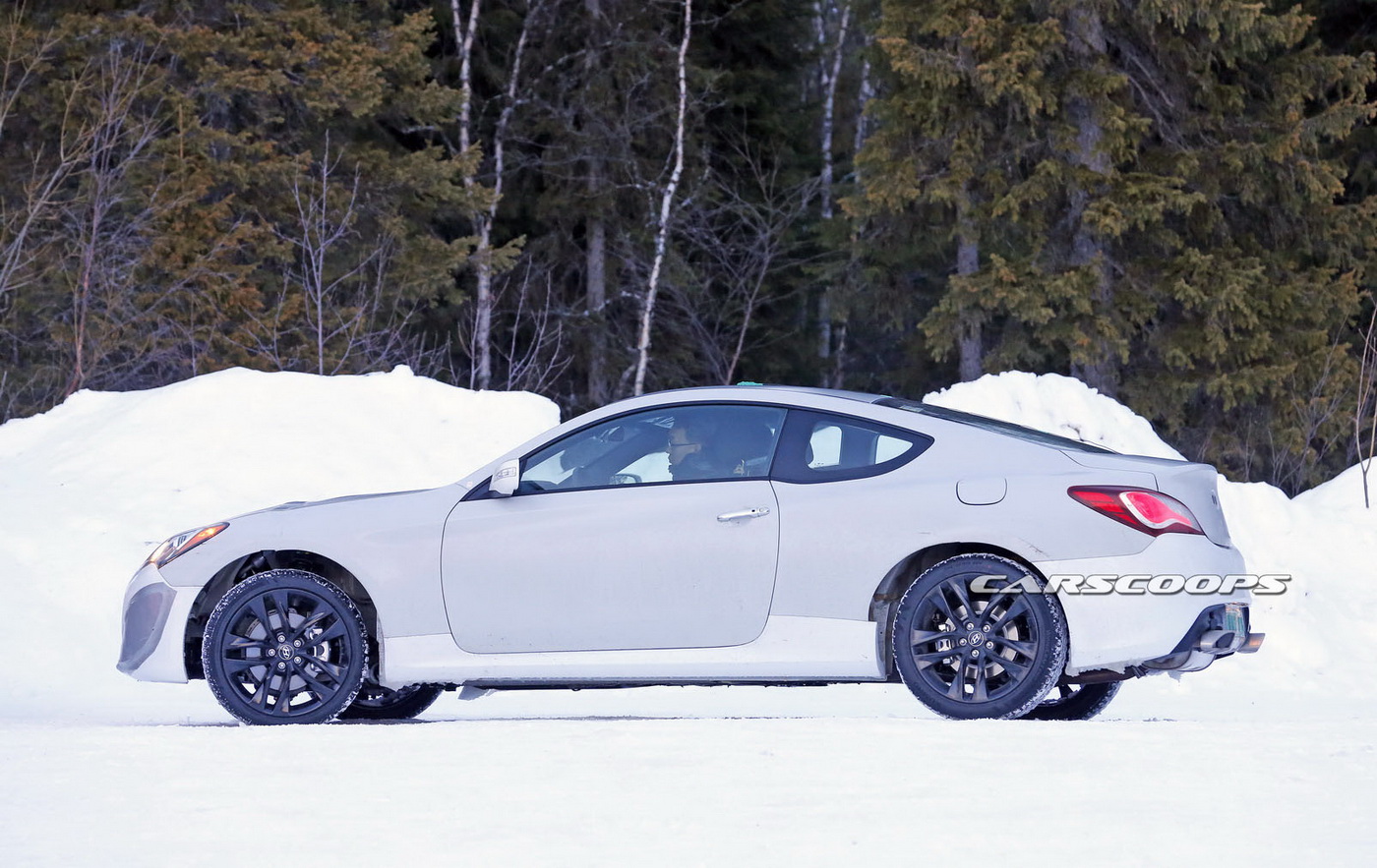 Scoop Hyundai Brings Out a Test Mule for Next Genesis Coupe Carscoops