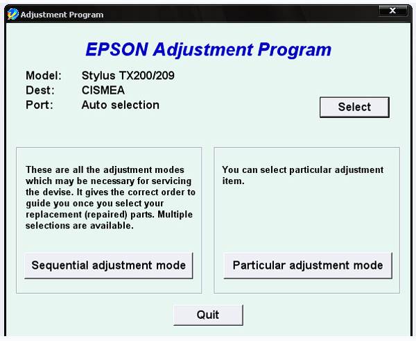 Epson TX200 Resetter Download Epson TX200 Resetter Download