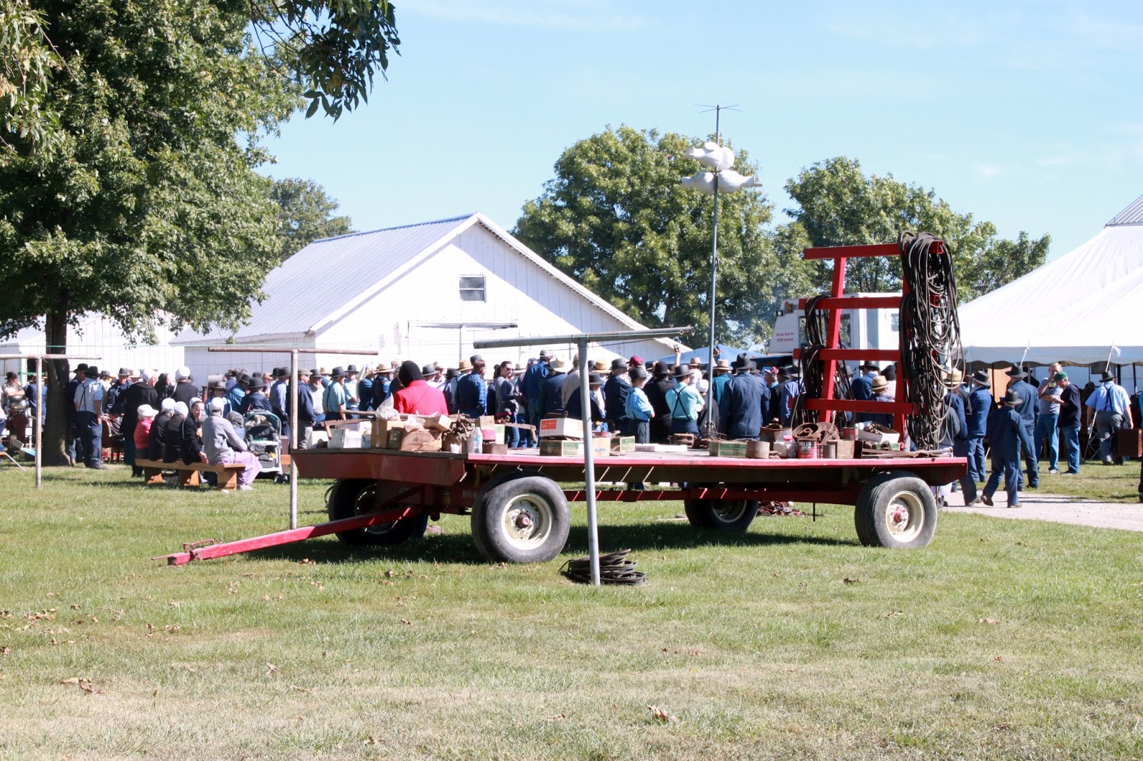 Retirement and Back to the Basics Amish Auction in Arthur Illinois in Pictures
