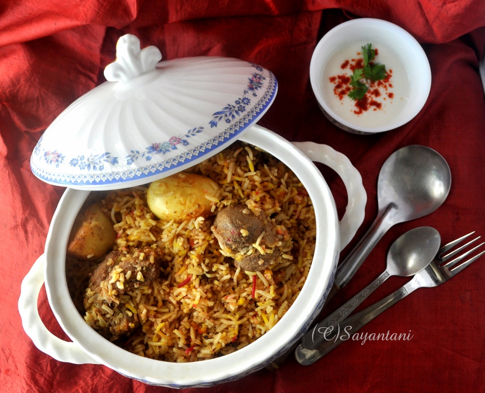 Mutton Biryani (Kolkata Style) A Homemaker's Diary