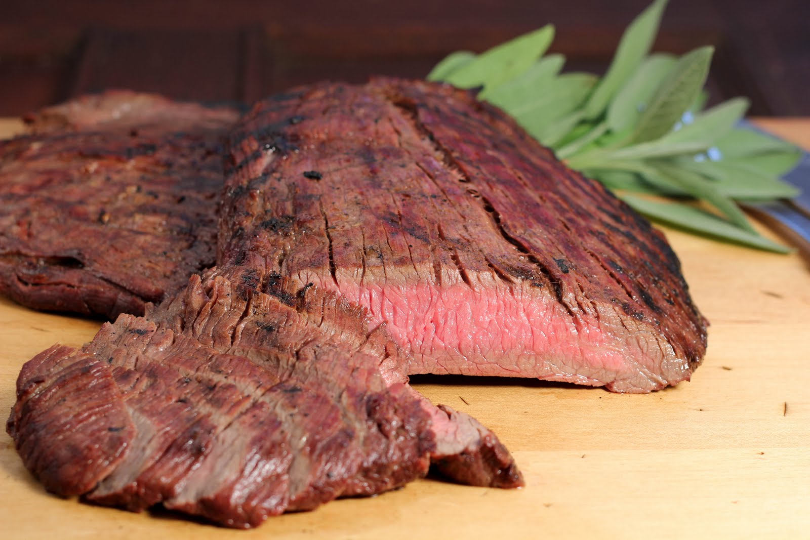 Red Wine and Soy Marinated Flank Steak That Skinny Chick Can Bake