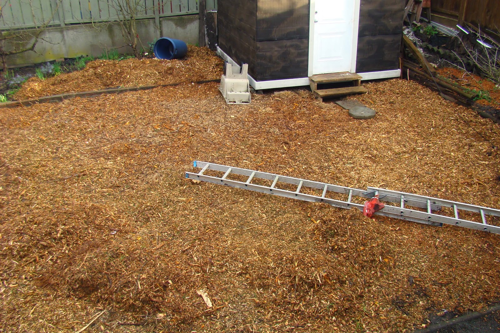 "Not One More Suicide" Wood Chips in My Garden