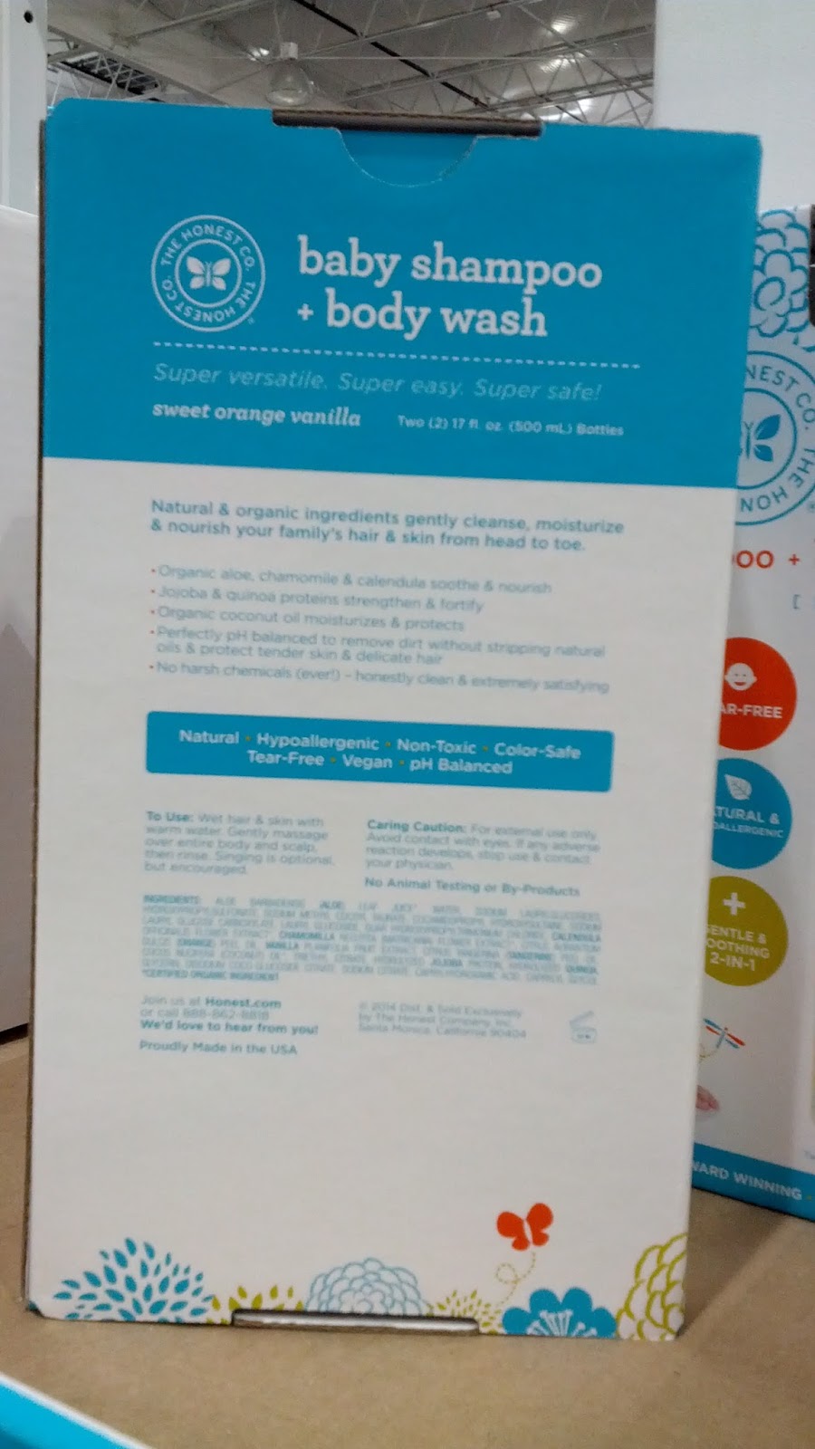 The Honest Company Baby Shampoo and Body Wash Costco Weekender