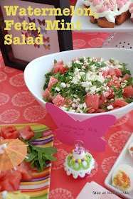 watermelon feta and mint salad