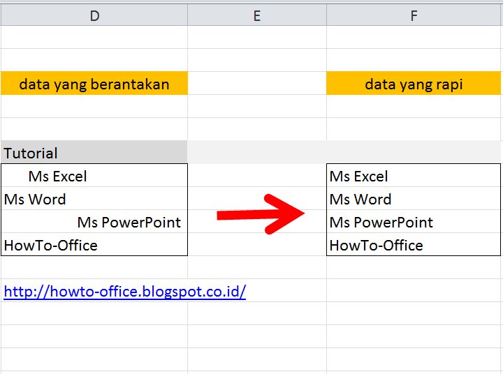 Cara Merapikan Spasi Yang Berserakan Di Ms Excel Dalam Sekejap
