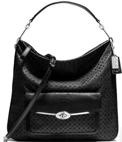 27906 Coach Madison Op Art Pearlescent Hobo S$398