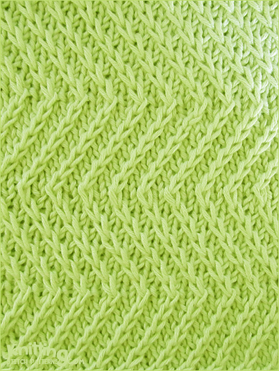 Twist Zig Zag Knitting Stitch Patterns