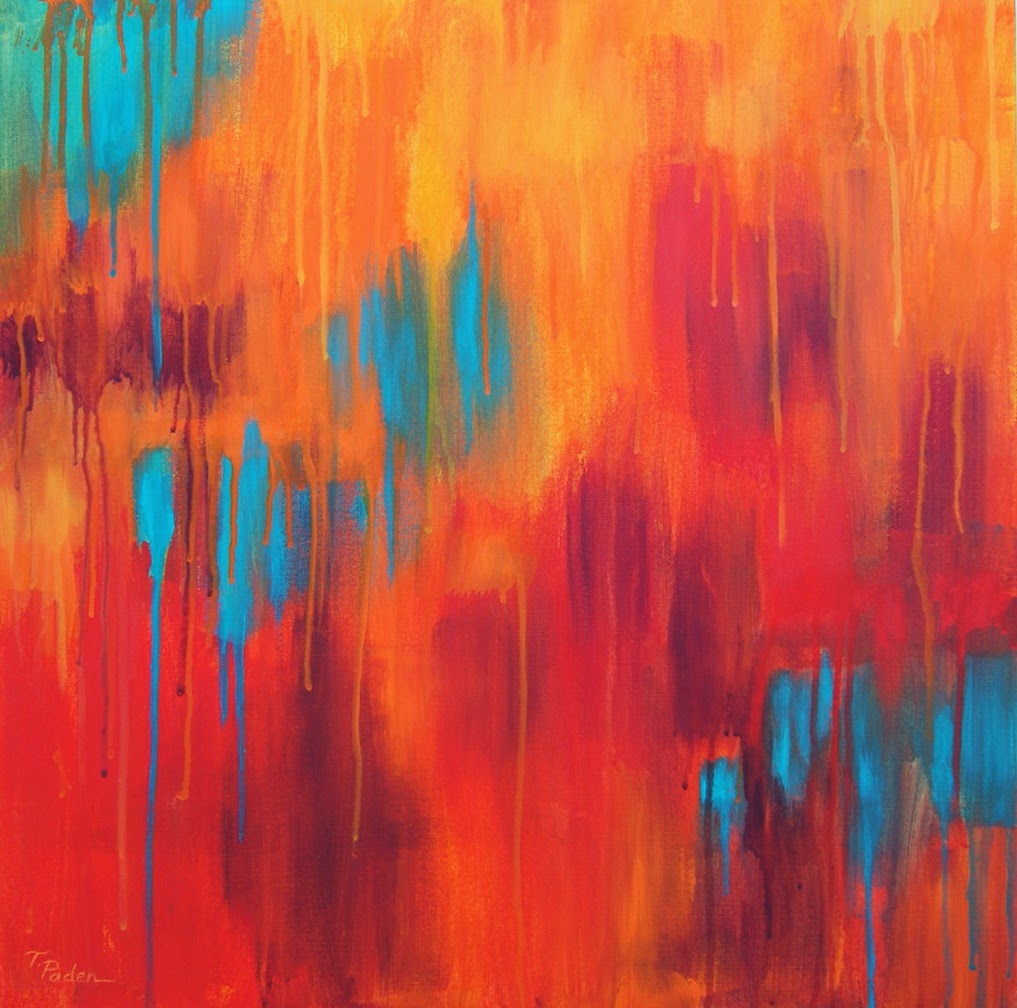 California Artwork Southwest Abstract Painting by Theresa Paden