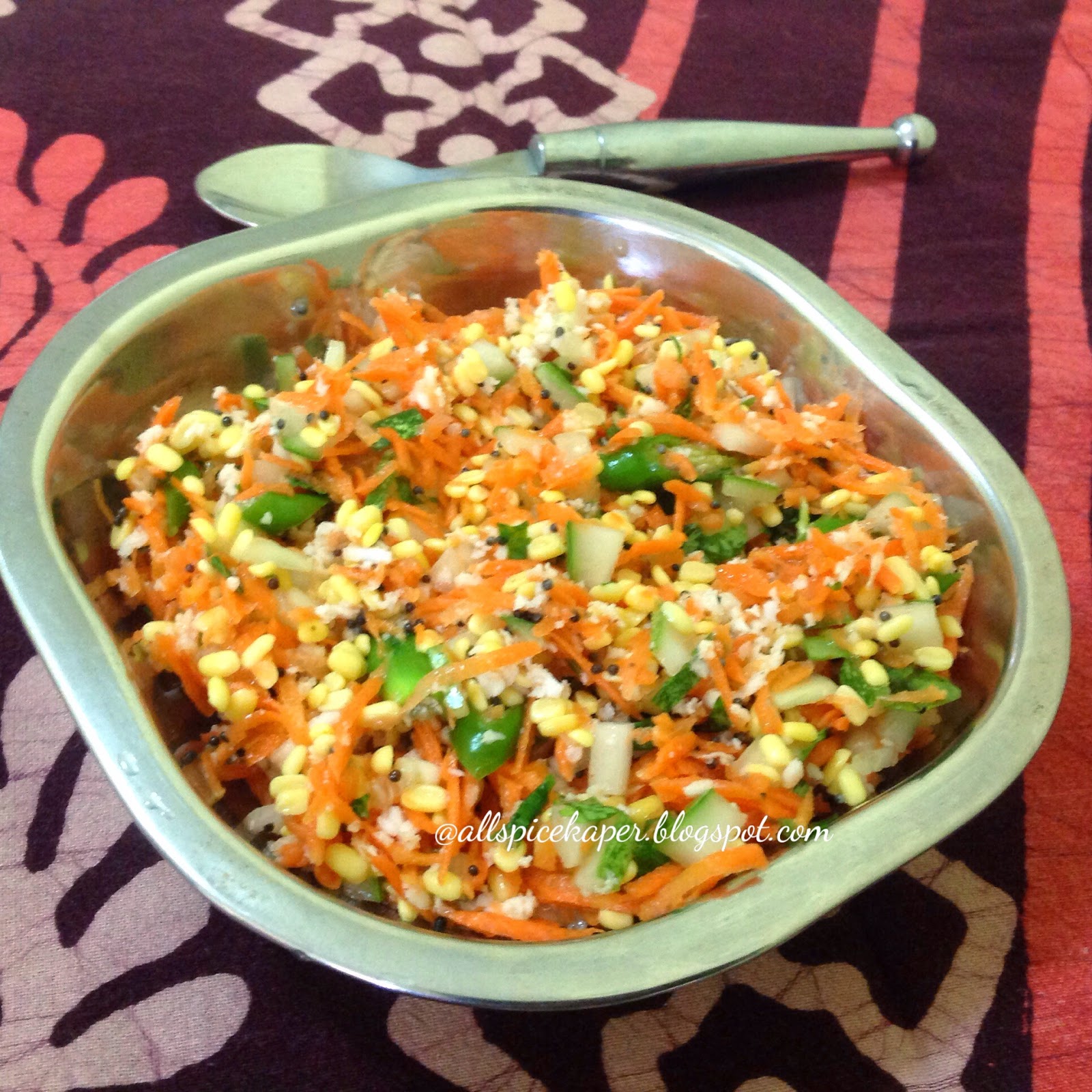 Allspice Carrot and Cucumber KosambariCarrot and Cucumber Salad