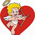 Cupido preparado para flechar a un corazón - Te amo - Imagenes de Cupido 