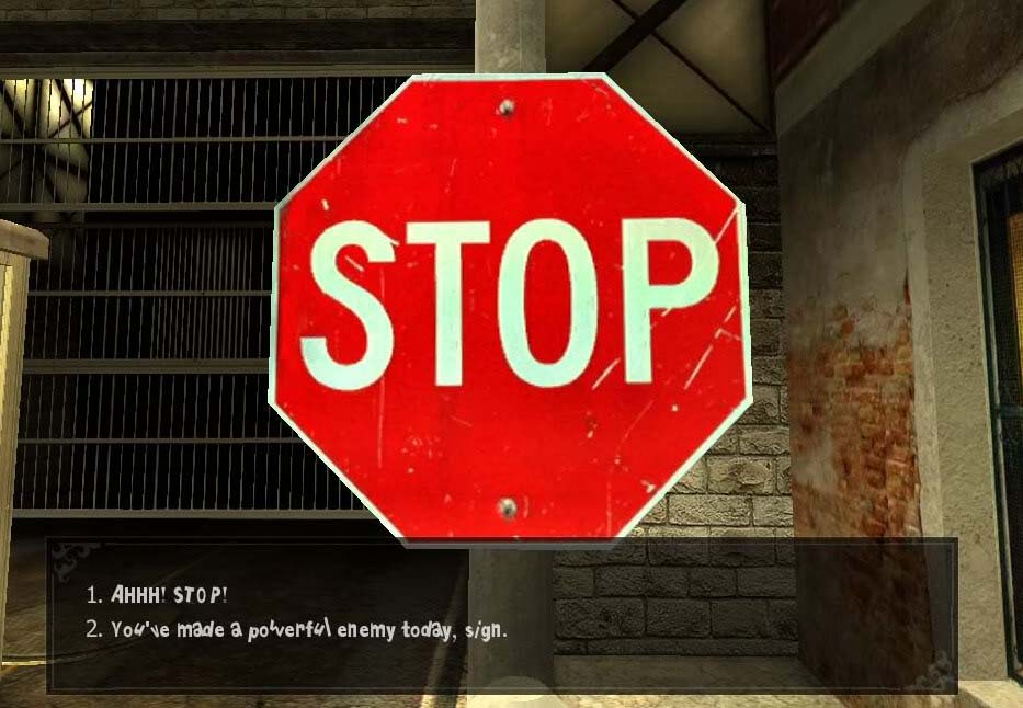 VampireTheMasqueradeBloodlinesMalkavianStopSign.jpg