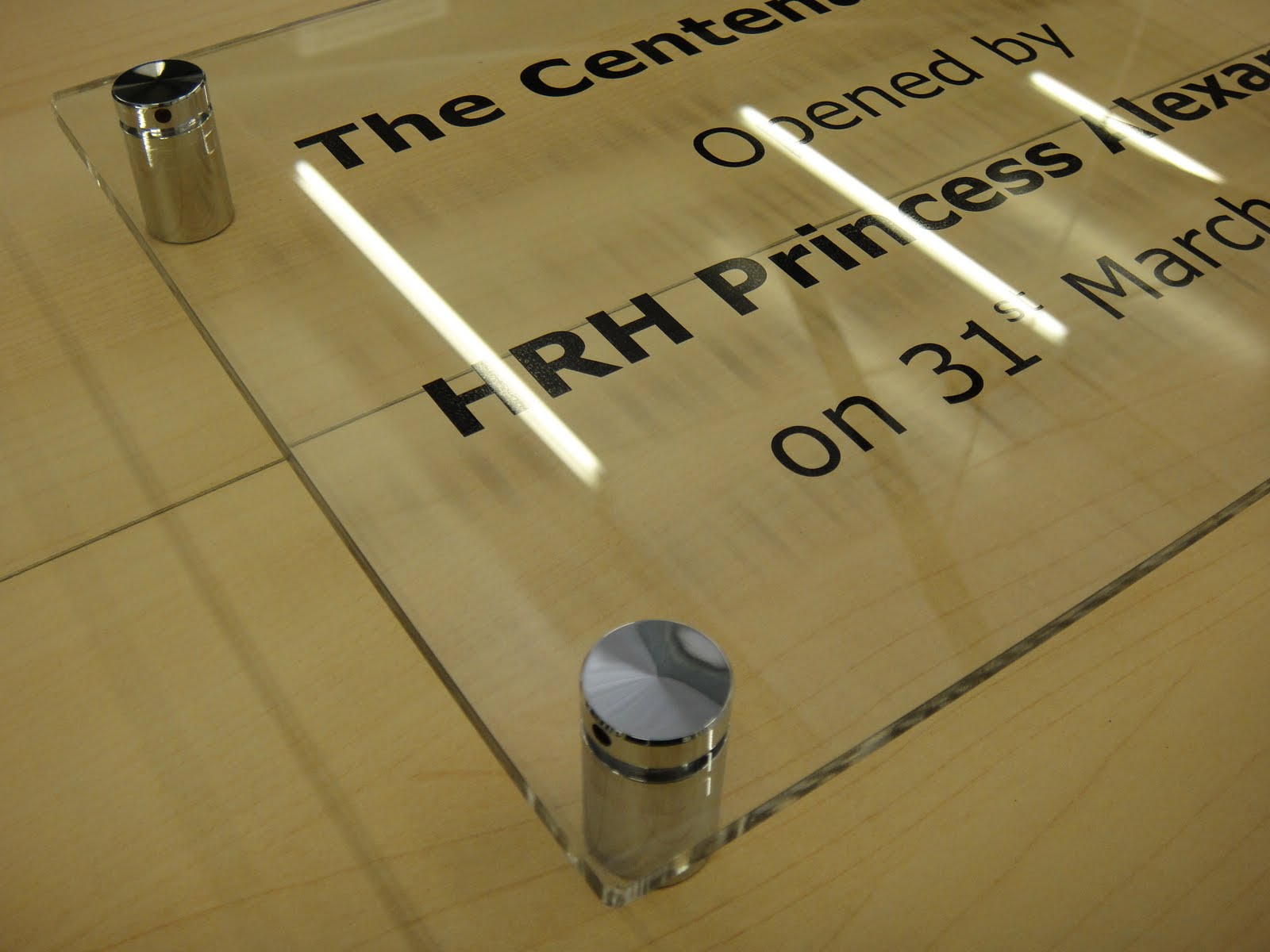 Signage work by Creative Sign and Design Ltd, Warwickshire Perspex