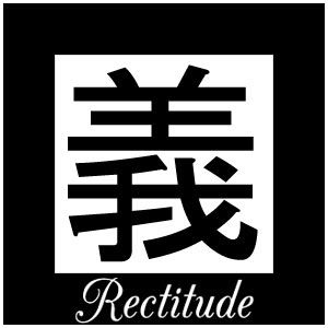 kanji for tattoos: the seven virtues of the samurai: gi = rectitude
