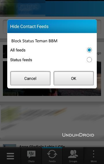 Cara Block Status Teman BBM Android http://androidsoftwared.blogspot.com/