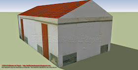 Casa de Pueblo 2 - Modelo de papel 1551