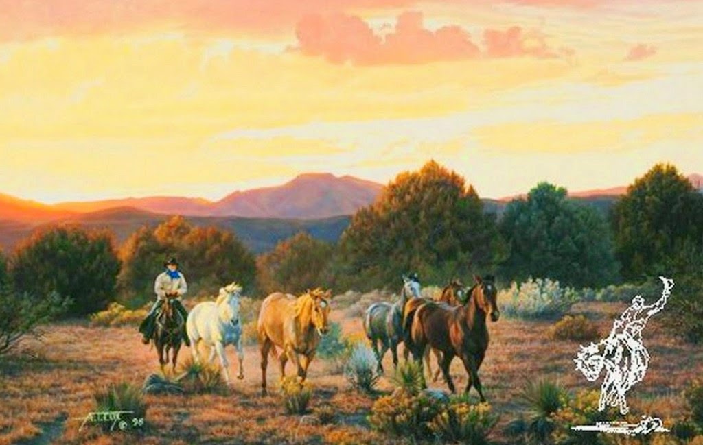 caballos-en-movimiento-pintura-al-oleo cuadros-de-caballos-en-movimiento
