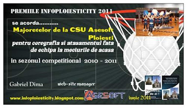 Premiile InfoPloiestiCity 2011 se acorda diploma InfoPloiestiCity pentru majoretele CSU Asesoft Pl.