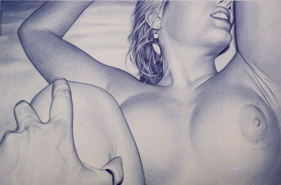 juan francisco casas ilustrações hiper-realistas mulheres nuas sexo pov festas