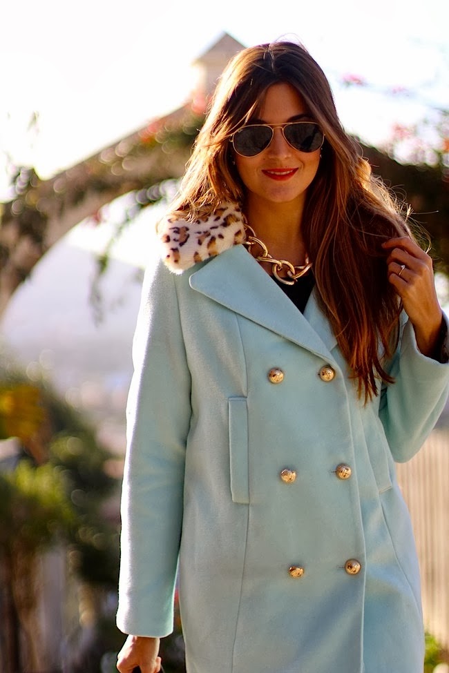 Marilyn's Closet FASHION BLOG Baby Blue Coat