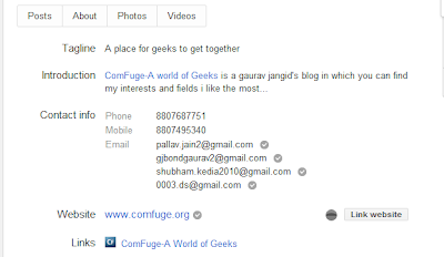 Comfuge-A World of Geeks Profile