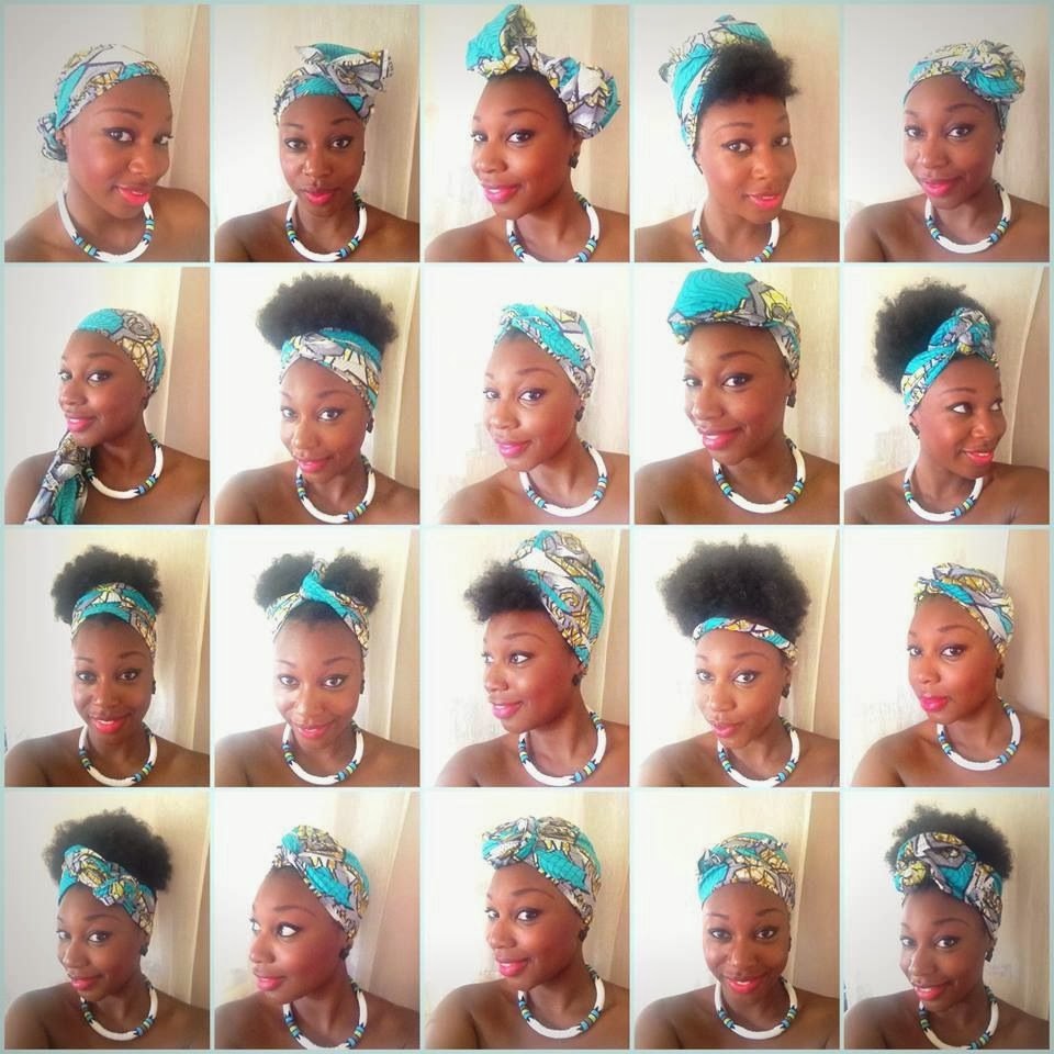 Idées coiffure cheveux crépus Attaché foulard aka Headwrap