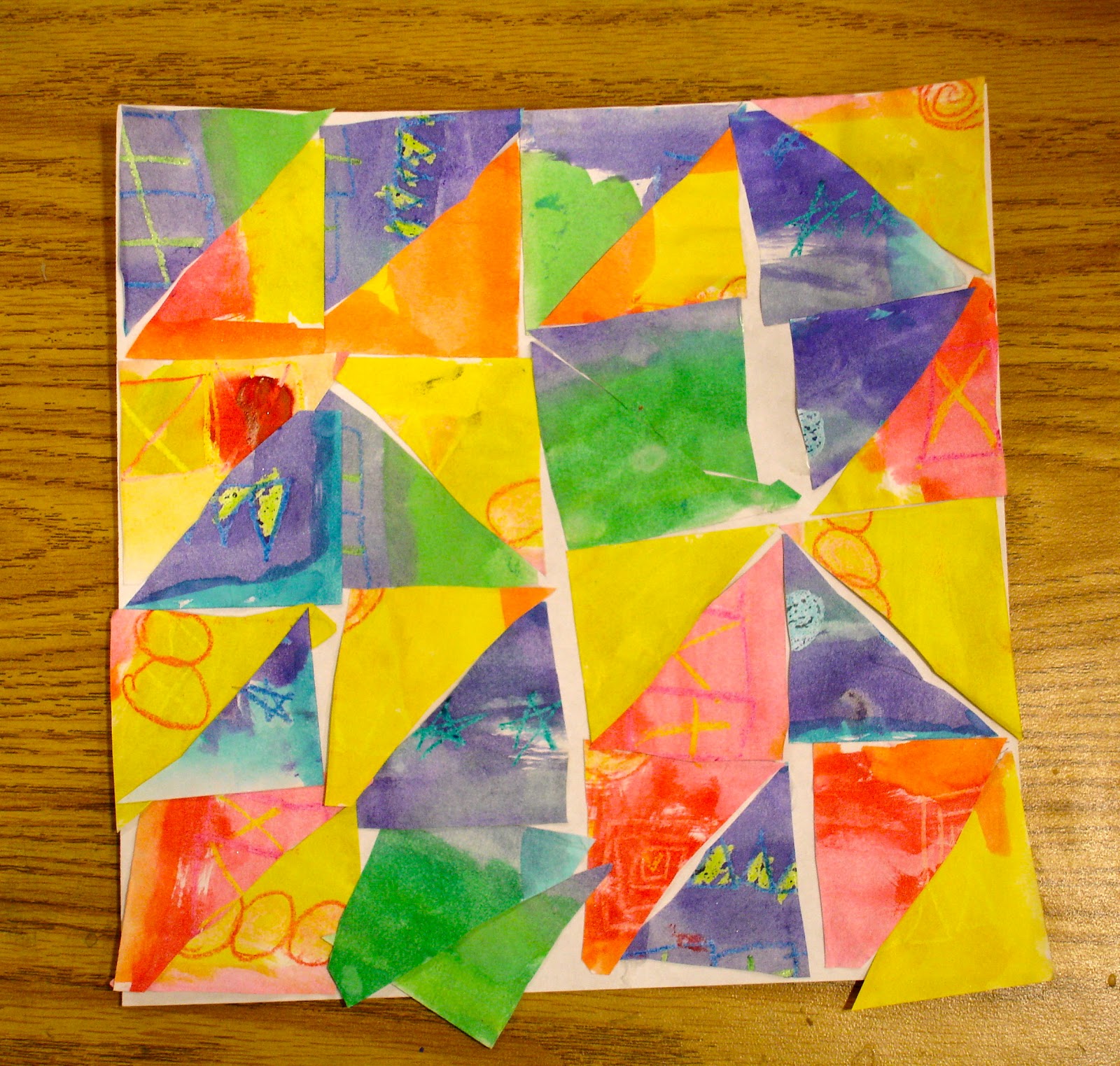 Ms. KristenCrayon Can Paper Quilt Squares.