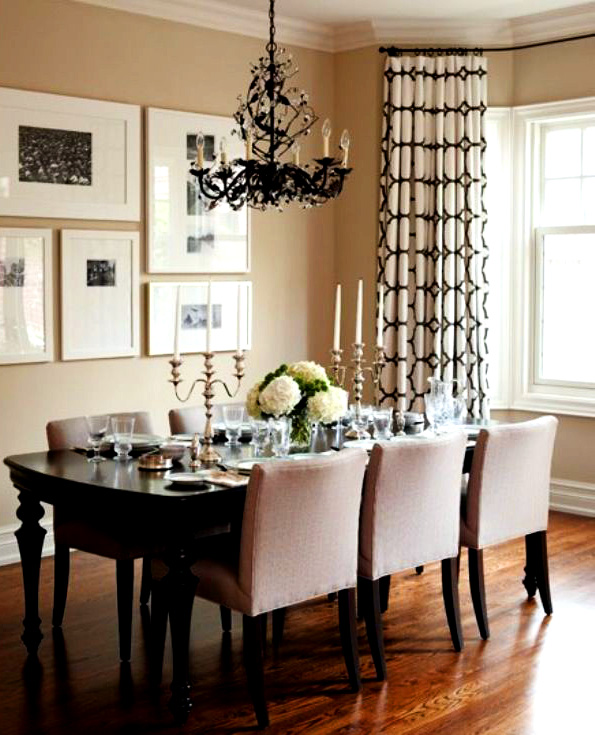 Home Decor Ideas: Dining room art configuration