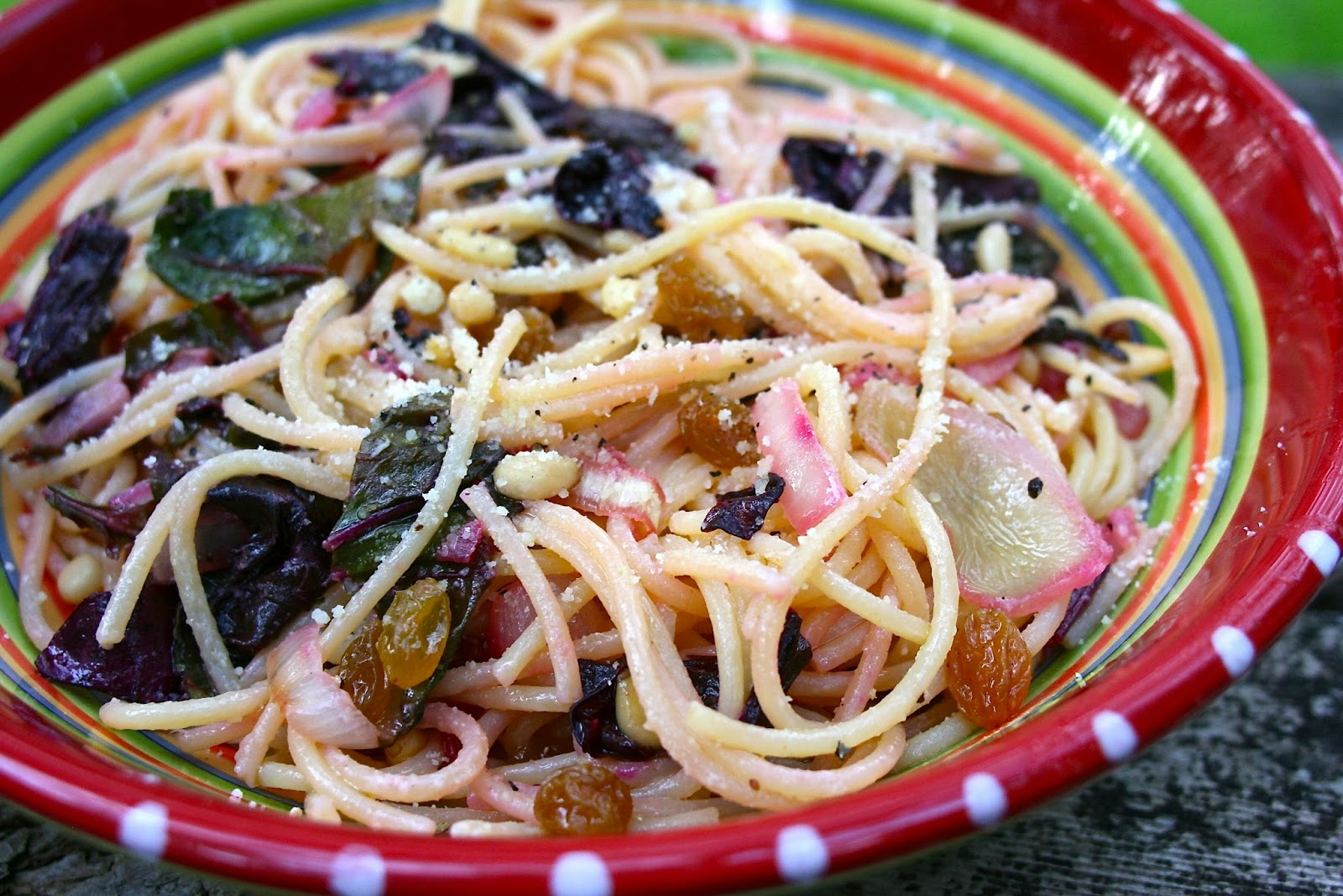 Beet Greens & Onion Pasta The Sweetest Vegetable of the Season Foodie